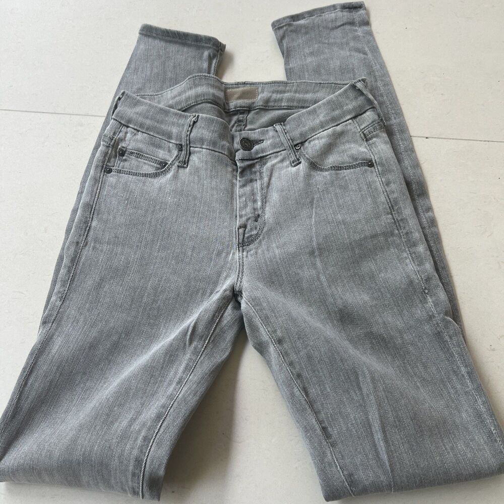 MOTHER Jeans The Looker Pop! Jeans Women's Size 24x31 Battleground Gray Skinny - Picture 2 of 9